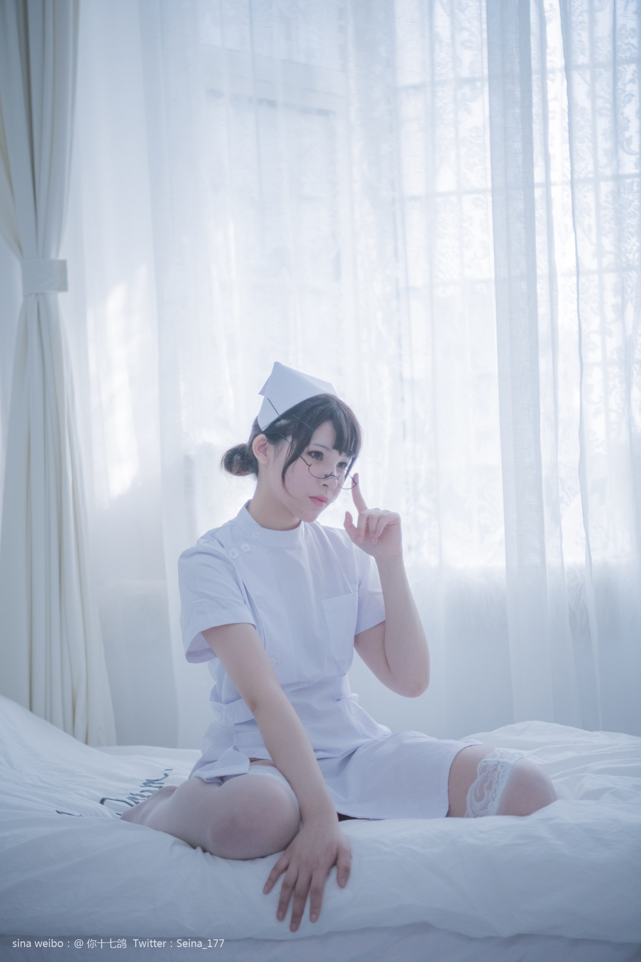 你十七鸽 - NO.001 白色护士 [110P1V]-XikXak
